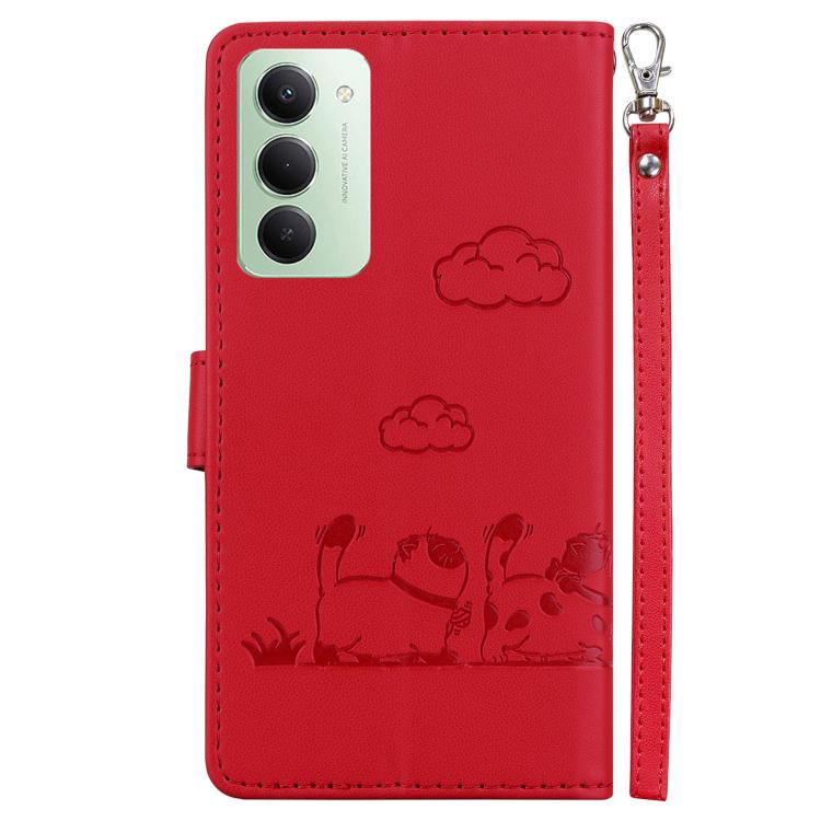 For Redmi 15 5G / 4G EU 171mm Cute Cats RFID Leather Phone Case