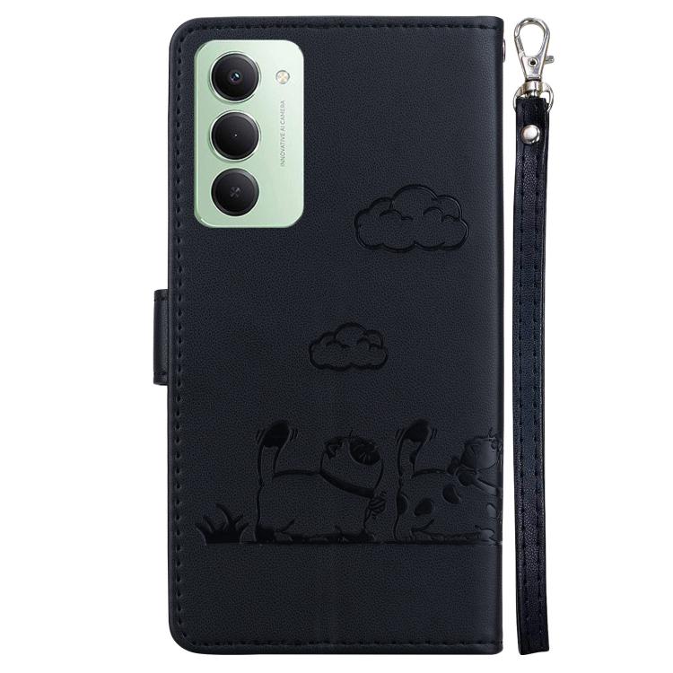For Redmi 15 5G / 4G EU 171mm Cute Cats RFID Leather Phone Case