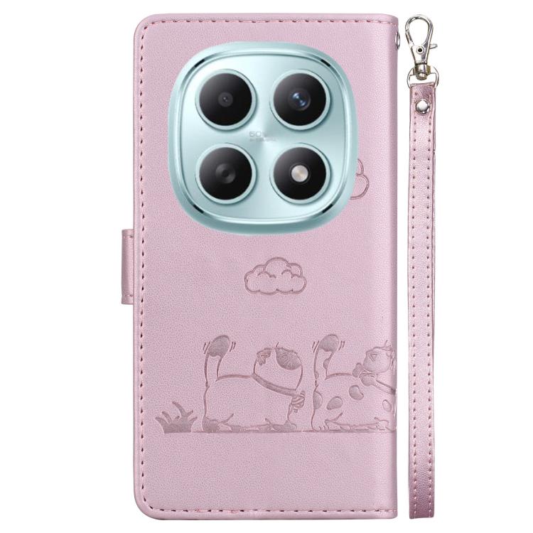 For Redmi Note 15 4G / 5G Global 164mm / Poco M8 5G Cute Cats RFID Leather Phone Case