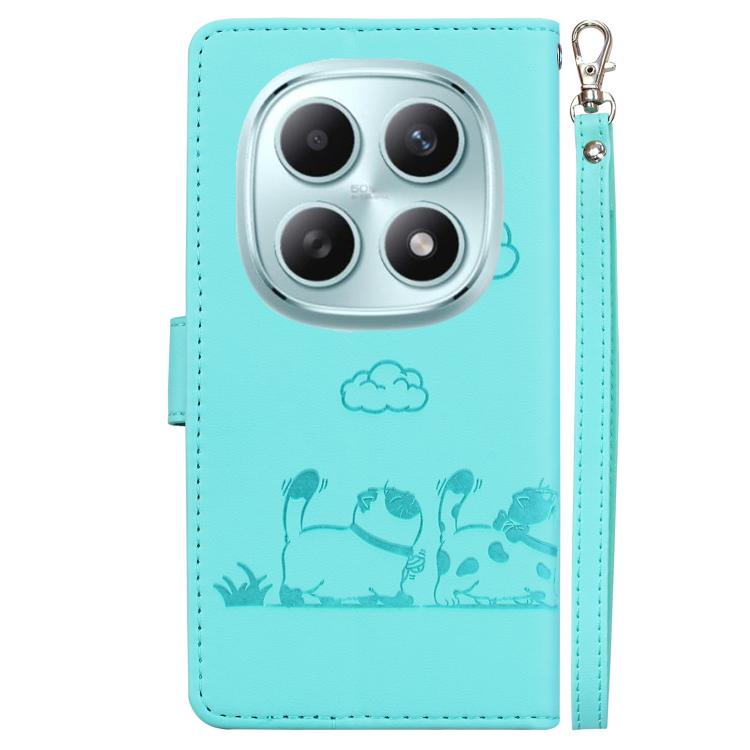 For Redmi Note 15 4G / 5G Global 164mm / Poco M8 5G Cute Cats RFID Leather Phone Case
