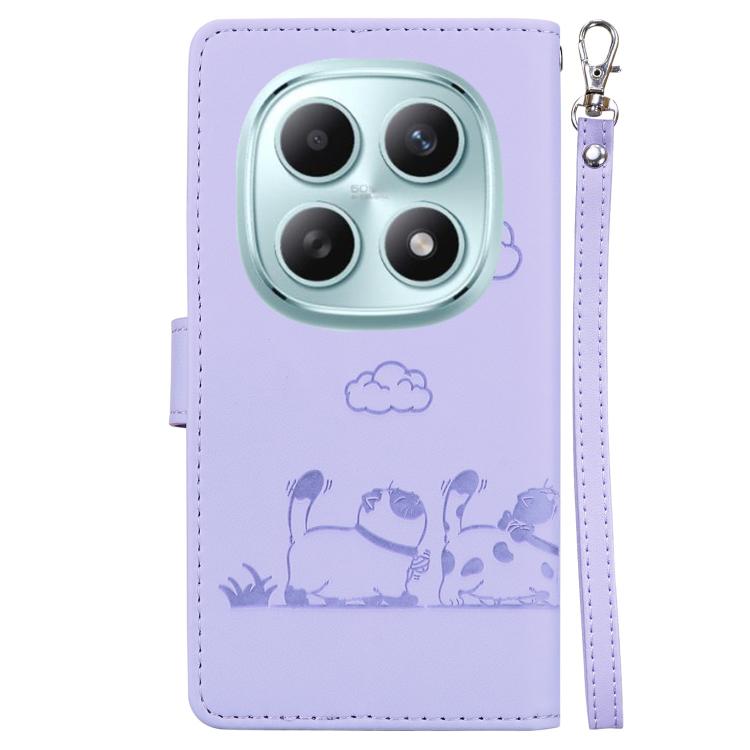 For Redmi Note 15 4G / 5G Global 164mm / Poco M8 5G Cute Cats RFID Leather Phone Case