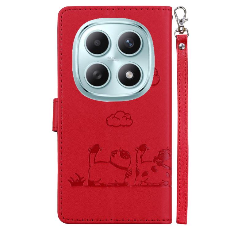 For Redmi Note 15 4G / 5G Global 164mm / Poco M8 5G Cute Cats RFID Leather Phone Case