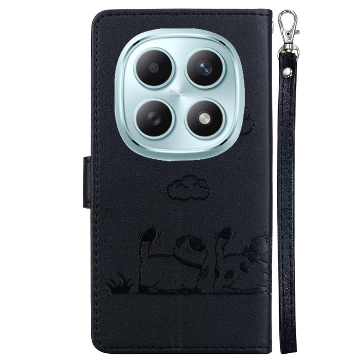 For Redmi Note 15 4G / 5G Global 164mm / Poco M8 5G Cute Cats RFID Leather Phone Case