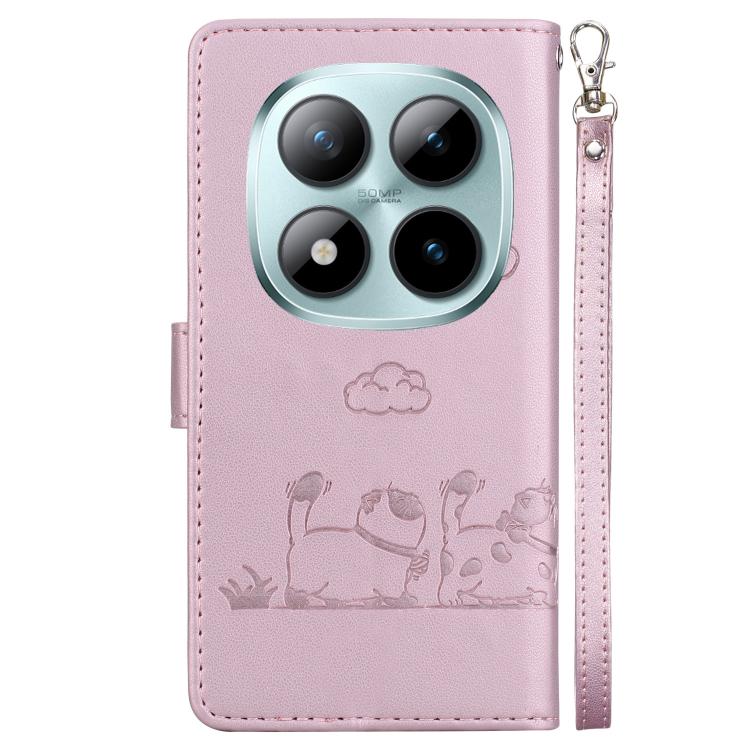 For Redmi Note 15 Pro 5G Global 163.6mm Cute Cats RFID Leather Phone Case