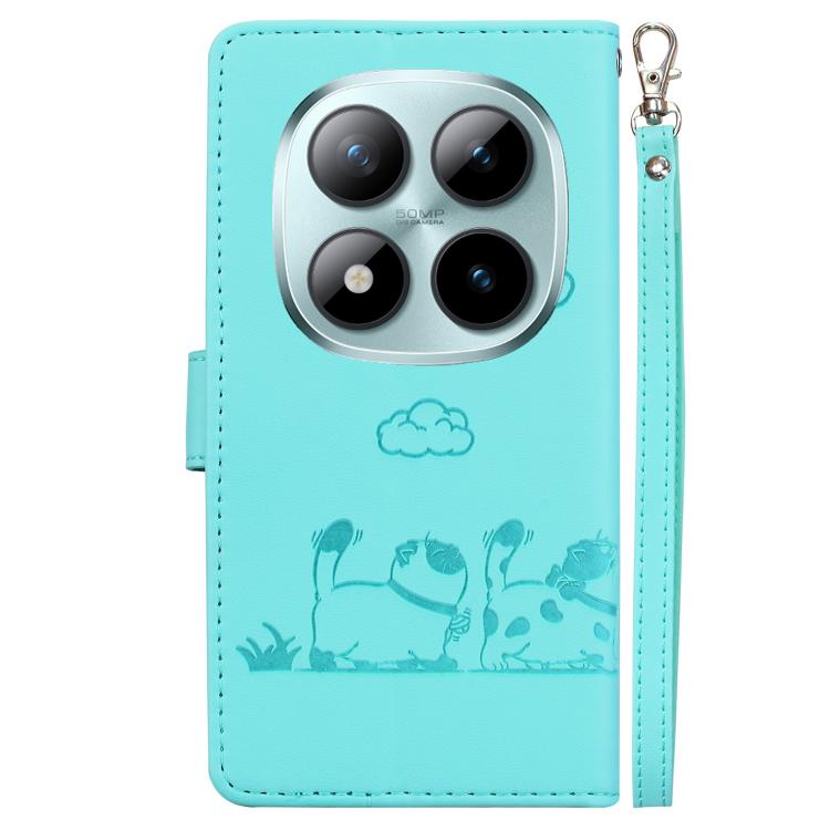 For Redmi Note 15 Pro 5G Global 163.6mm Cute Cats RFID Leather Phone Case