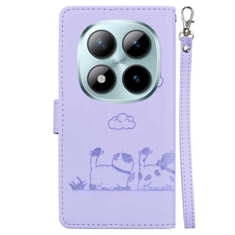 For Redmi Note 15 Pro 5G Global 163.6mm Cute Cats RFID Leather Phone Case