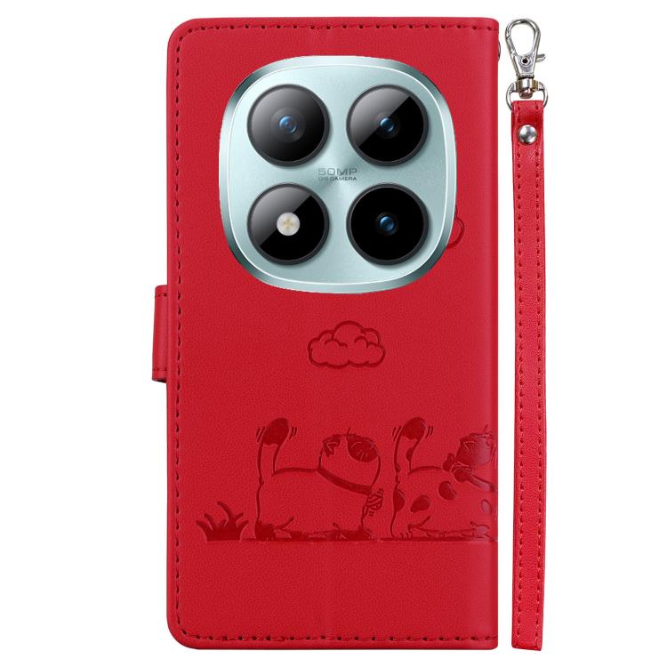 For Redmi Note 15 Pro 5G Global 163.6mm Cute Cats RFID Leather Phone Case
