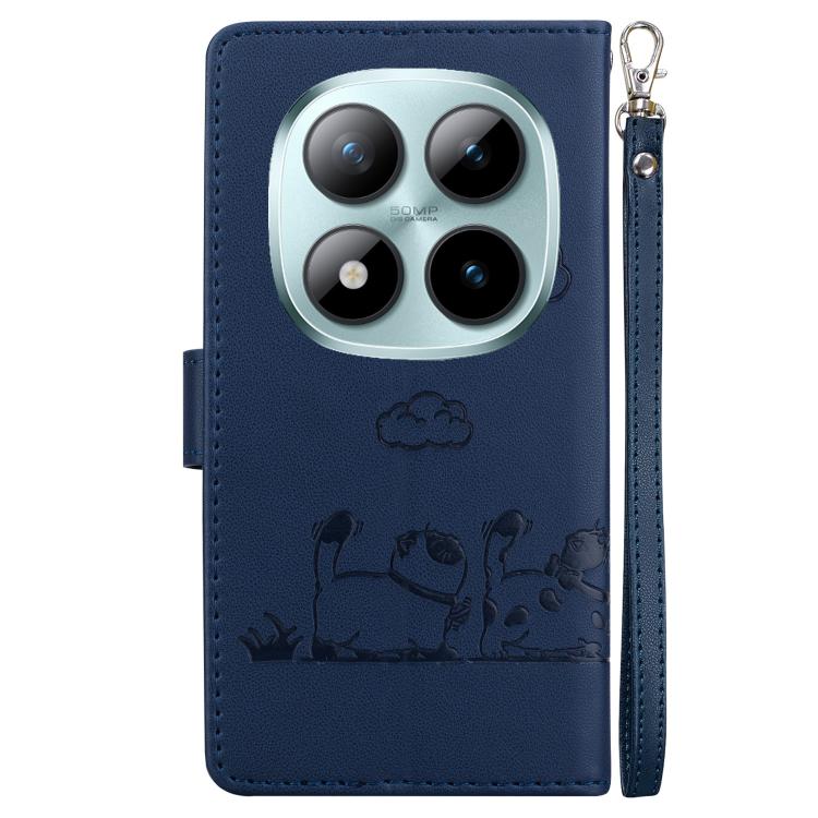 For Redmi Note 15 Pro 5G Global 163.6mm Cute Cats RFID Leather Phone Case