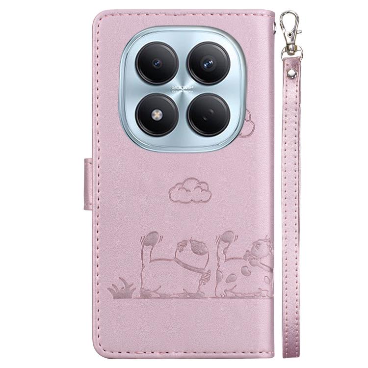 For Redmi Note 15 Pro 4G Global 163.2mm Cute Cats RFID Leather Phone Case