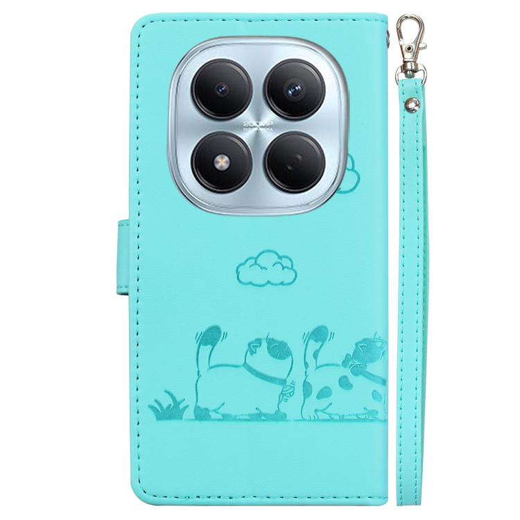 For Redmi Note 15 Pro 4G Global 163.2mm Cute Cats RFID Leather Phone Case