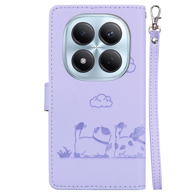 For Redmi Note 15 Pro 4G Global 163.2mm Cute Cats RFID Leather Phone Case