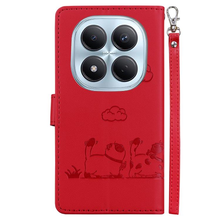 For Redmi Note 15 Pro 4G Global 163.2mm Cute Cats RFID Leather Phone Case
