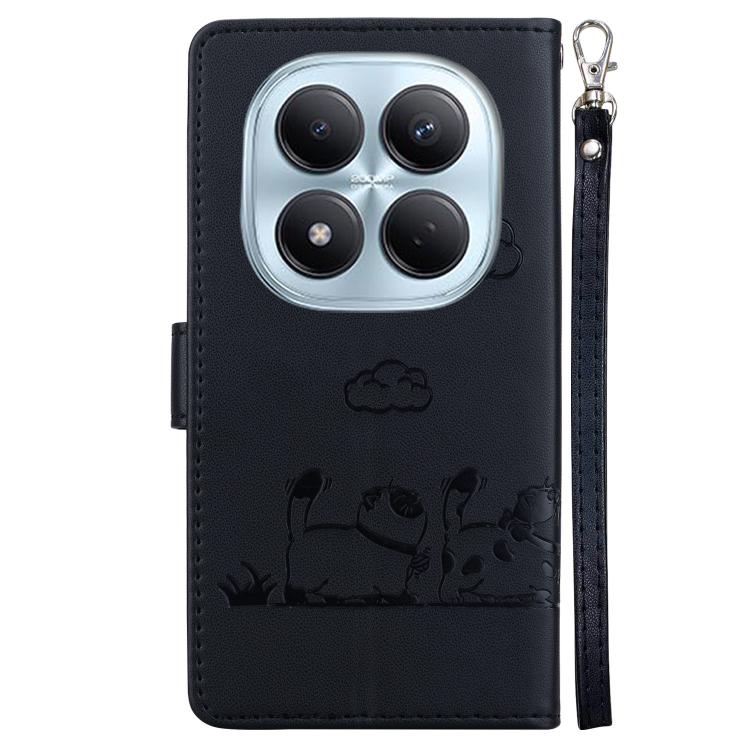 For Redmi Note 15 Pro 4G Global 163.2mm Cute Cats RFID Leather Phone Case