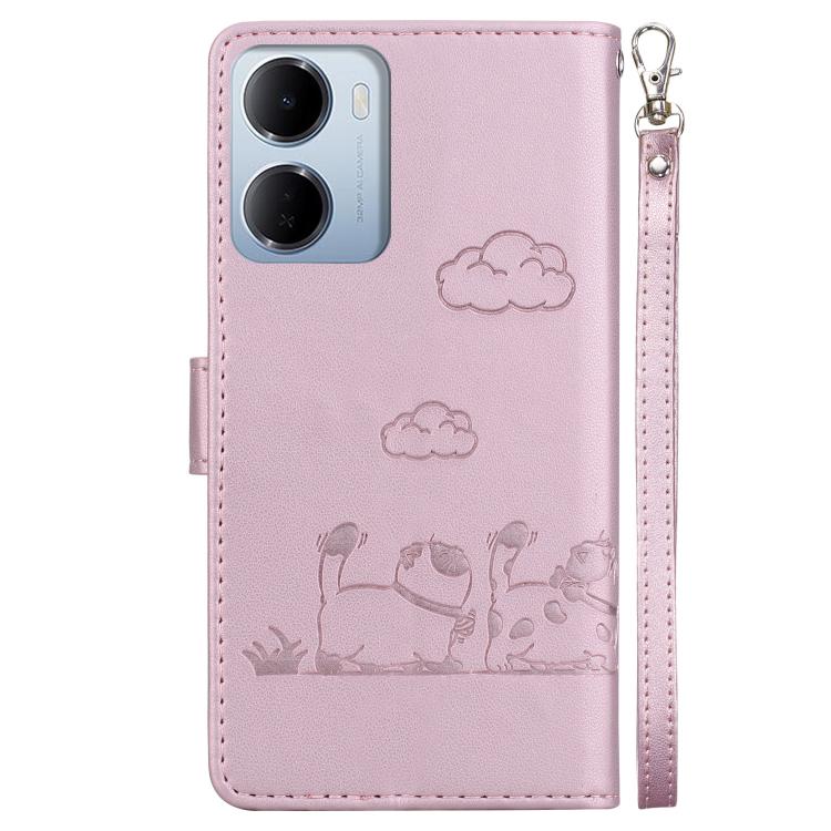 For Redmi 15a 5G Cute Cats RFID Leather Phone Case