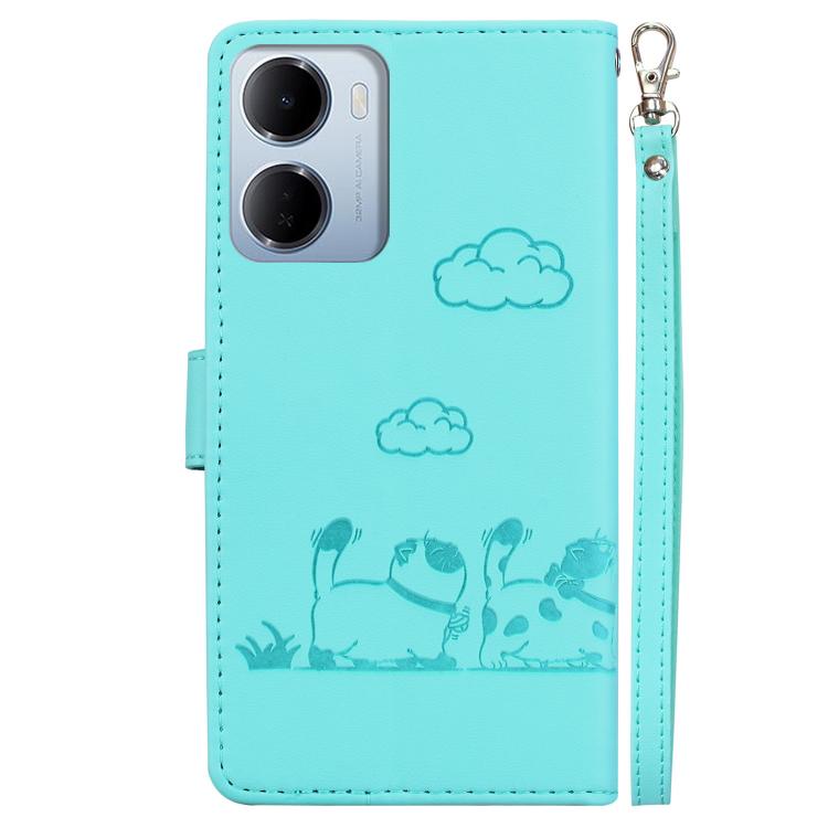 For Redmi 15a 5G Cute Cats RFID Leather Phone Case