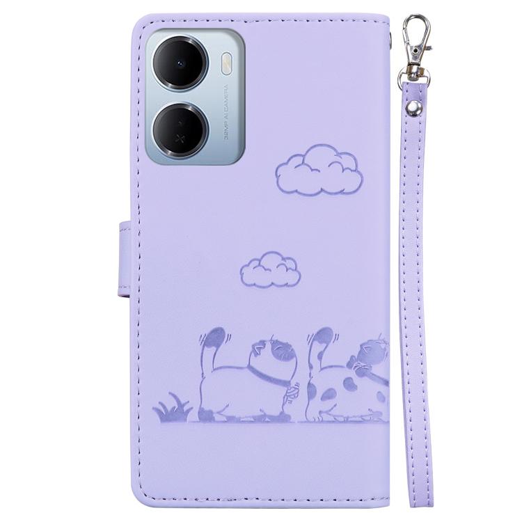For Redmi 15a 5G Cute Cats RFID Leather Phone Case