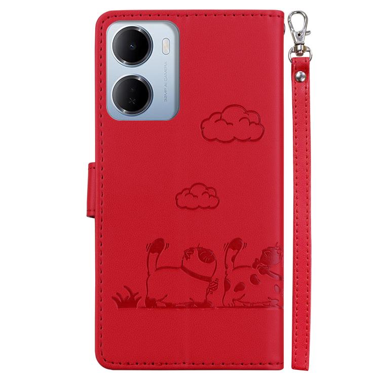 For Redmi 15a 5G Cute Cats RFID Leather Phone Case