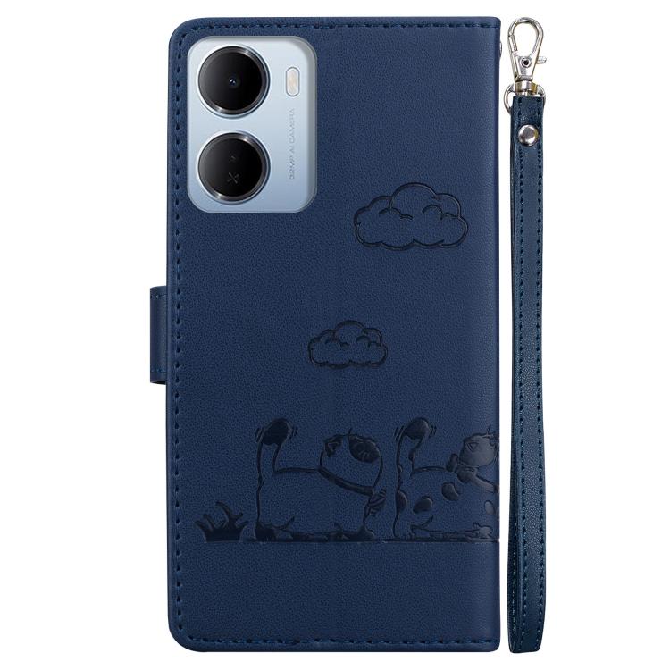 For Redmi 15a 5G Cute Cats RFID Leather Phone Case