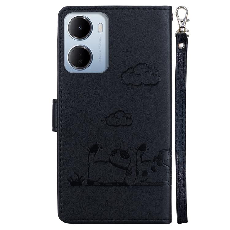 For Redmi 15a 5G Cute Cats RFID Leather Phone Case