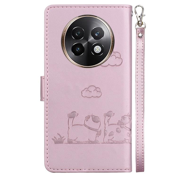 For Realme 13+ Global Cute Cats RFID Leather Phone Case