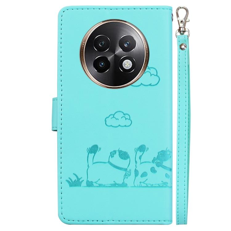 For Realme 13+ Global Cute Cats RFID Leather Phone Case