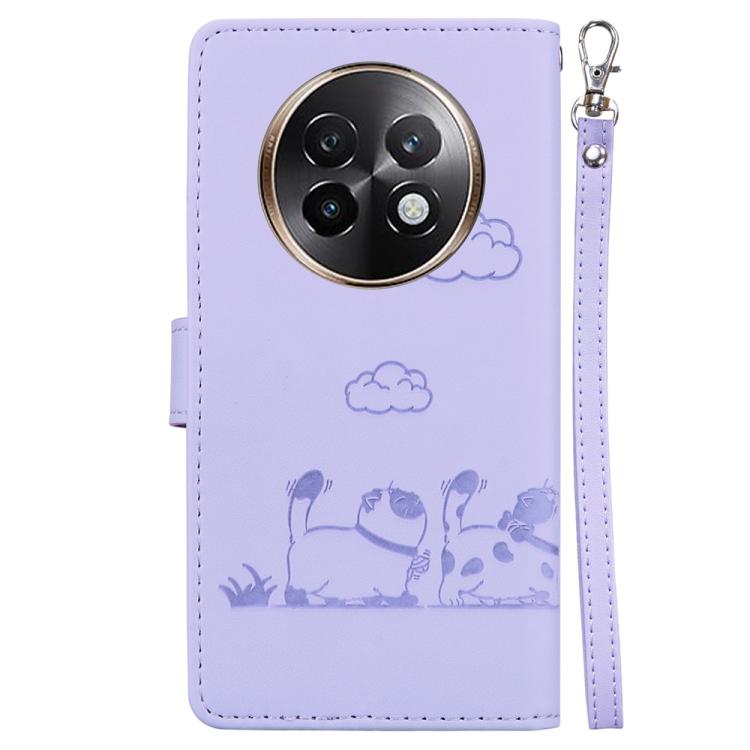 For Realme 13+ Global Cute Cats RFID Leather Phone Case