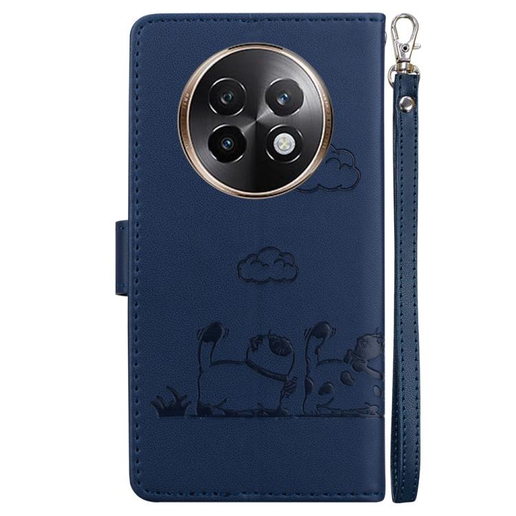 For Realme 13+ Global Cute Cats RFID Leather Phone Case