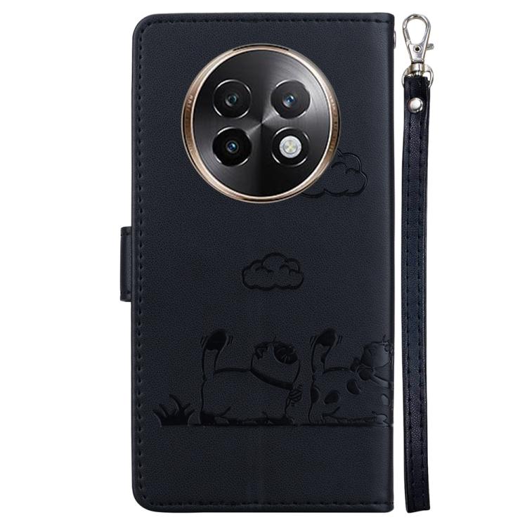 For Realme 13+ Global Cute Cats RFID Leather Phone Case