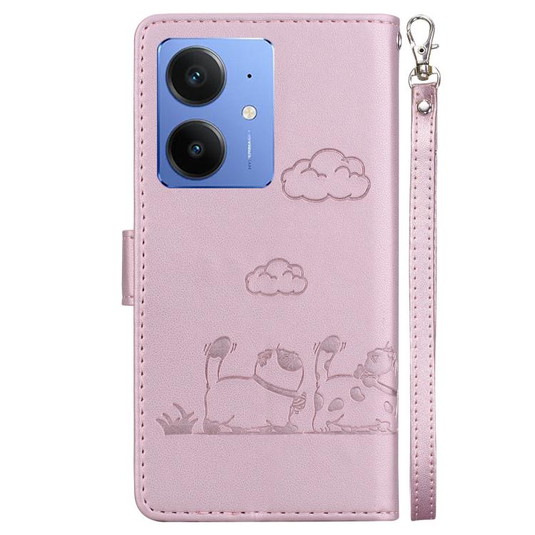 For Realme Neo7 SE Cute Cats RFID Leather Phone Case