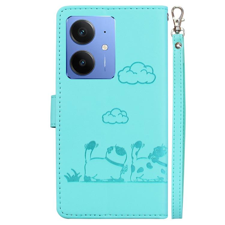 For Realme Neo7 SE Cute Cats RFID Leather Phone Case