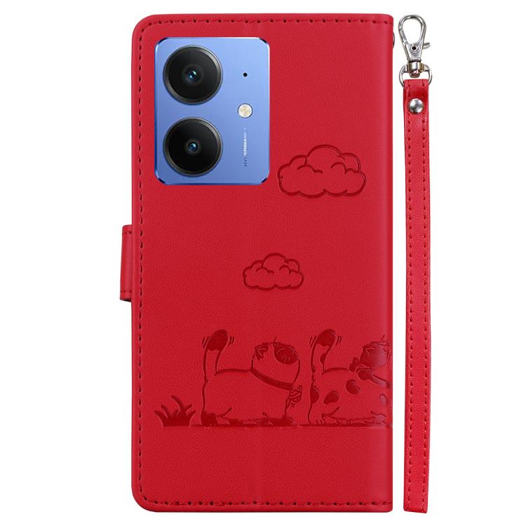 For Realme Neo7 SE Cute Cats RFID Leather Phone Case