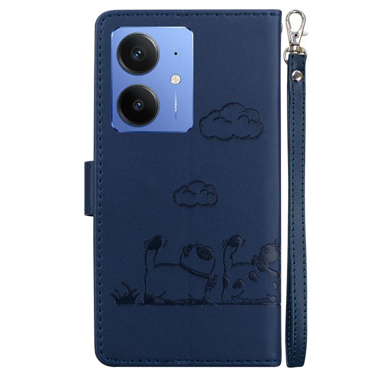 For Realme Neo7 SE Cute Cats RFID Leather Phone Case