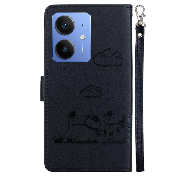 For Realme Neo7 SE Cute Cats RFID Leather Phone Case