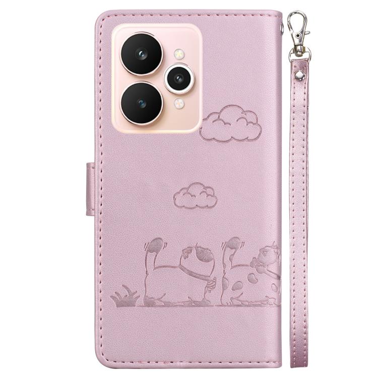 For Realme 15 5G / Realme 15 Pro 5G Cute Cats RFID Leather Phone Case