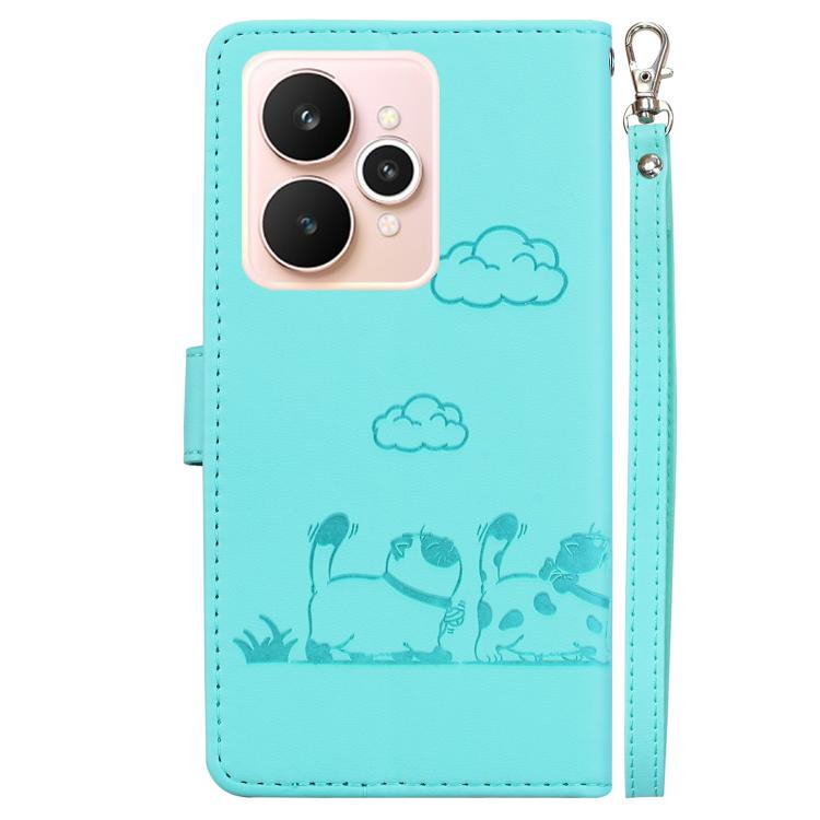 For Realme 15 5G / Realme 15 Pro 5G Cute Cats RFID Leather Phone Case