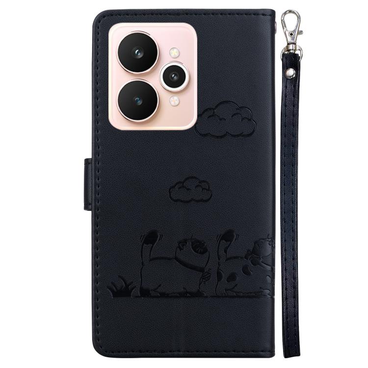 For Realme 15 5G / Realme 15 Pro 5G Cute Cats RFID Leather Phone Case