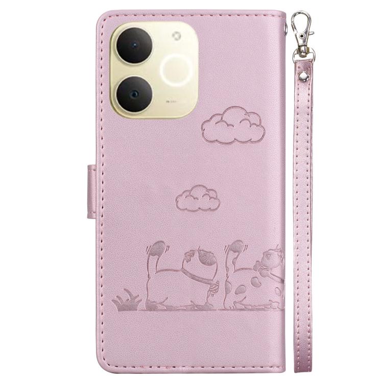 For Realme Narzo 80 Lite 4G / C71 India Cute Cats RFID Leather Phone Case