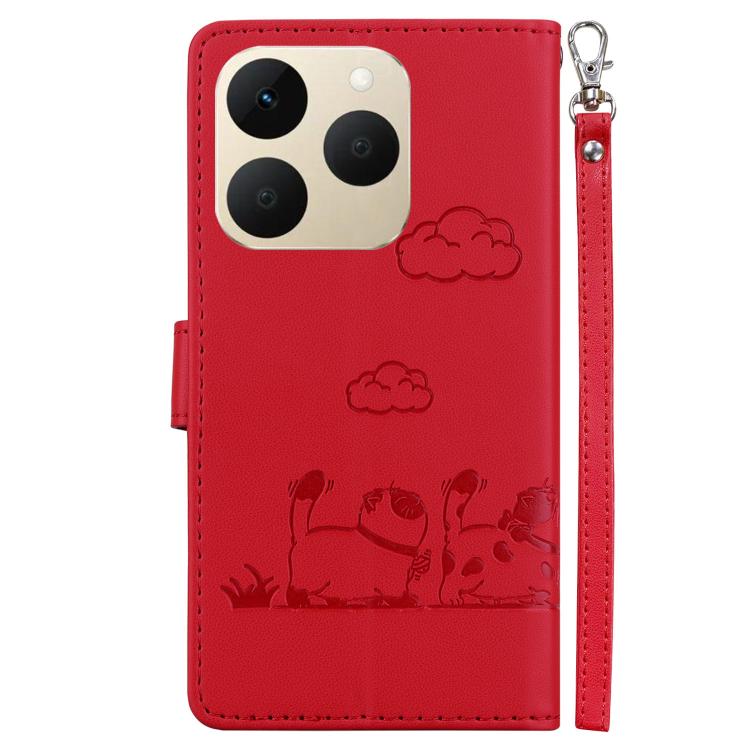 For Realme 15T 5G Cute Cats RFID Leather Phone Case