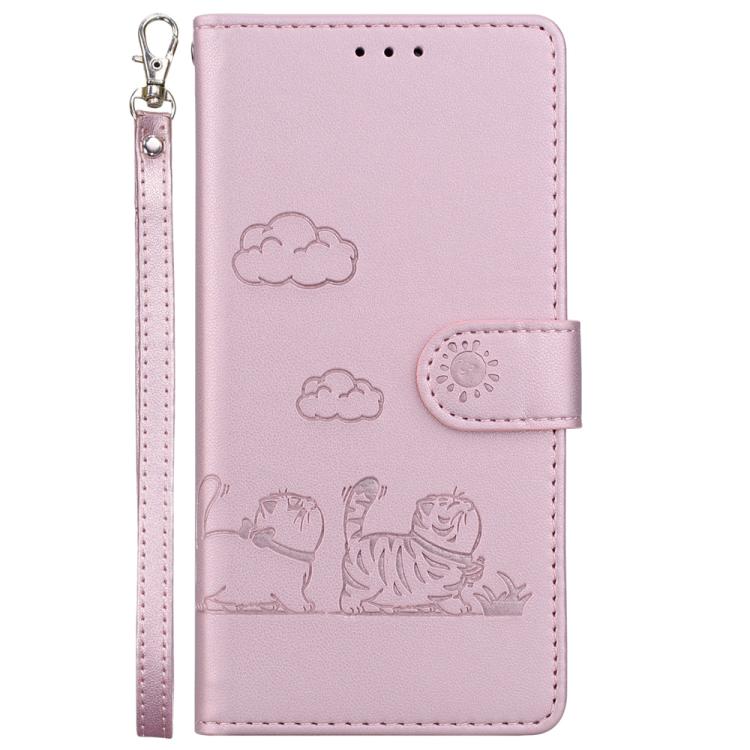 For Realme 16 Pro+ 5G Cute Cats RFID Leather Phone Case