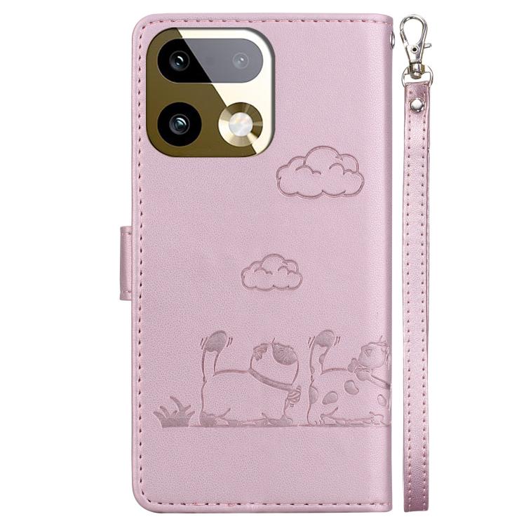 For Realme 16 Pro+ 5G Cute Cats RFID Leather Phone Case