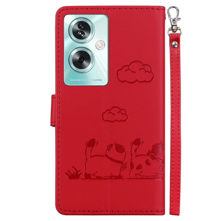 For OnePlus Nord N30 SE Cute Cats RFID Leather Phone Case