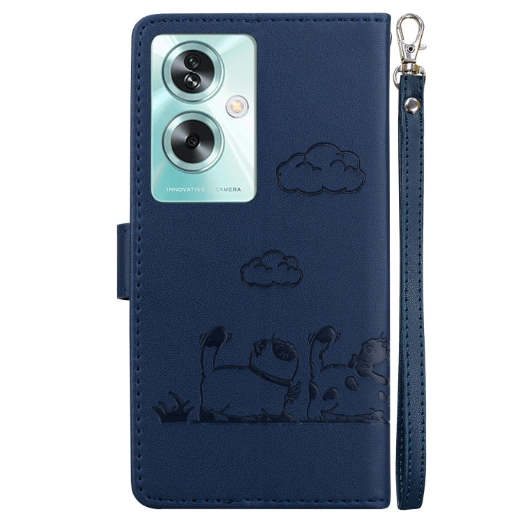 For OnePlus Nord N30 SE Cute Cats RFID Leather Phone Case