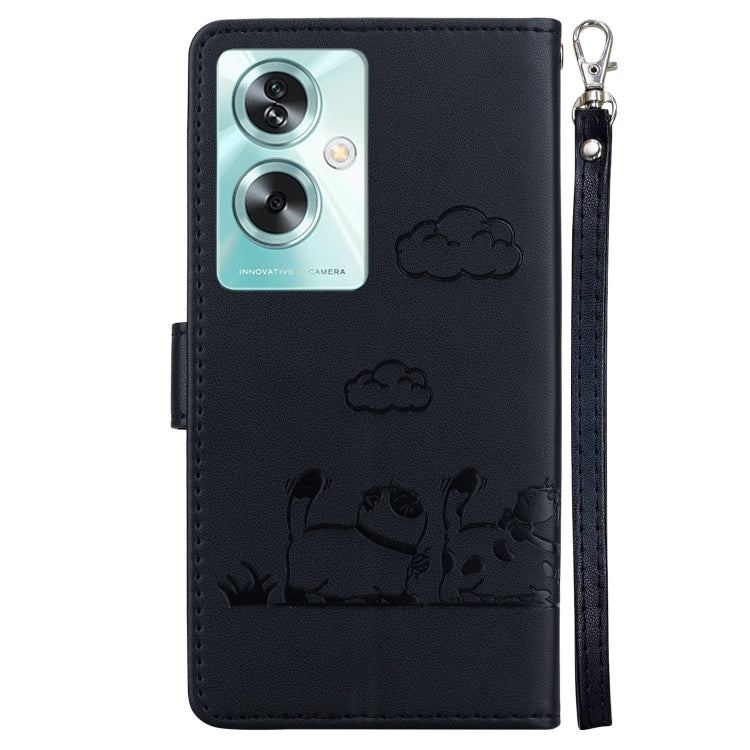 For OnePlus Nord N30 SE Cute Cats RFID Leather Phone Case