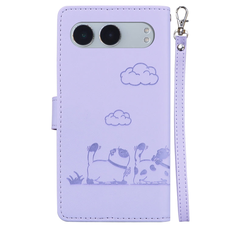 For OnePlus Nord 4 Cute Cats RFID Leather Phone Case