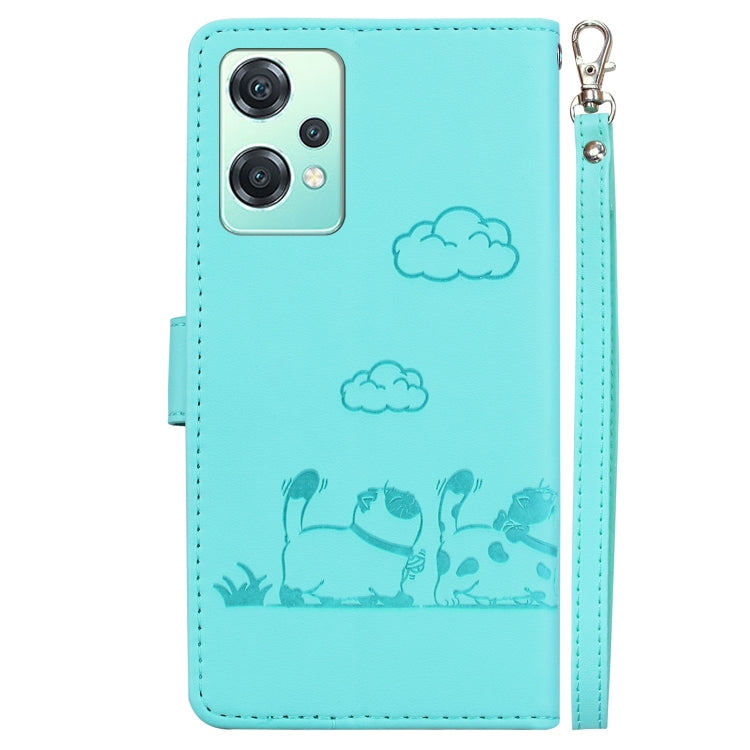 For OnePlus Nord CE 2 Lite 5G Cute Cats RFID Leather Phone Case
