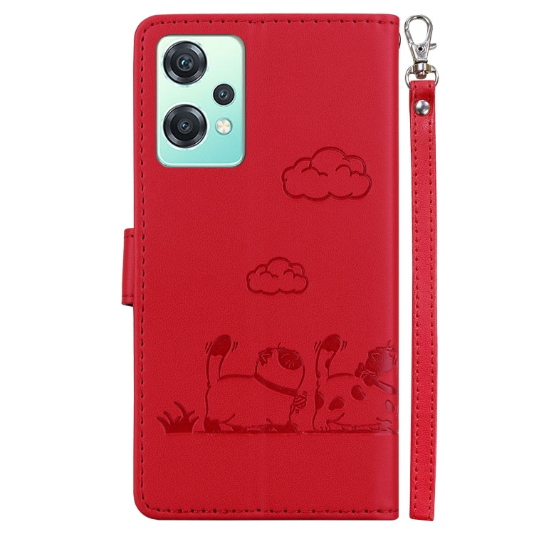 For OnePlus Nord CE 2 Lite 5G Cute Cats RFID Leather Phone Case