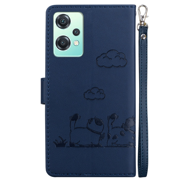 For OnePlus Nord CE 2 Lite 5G Cute Cats RFID Leather Phone Case