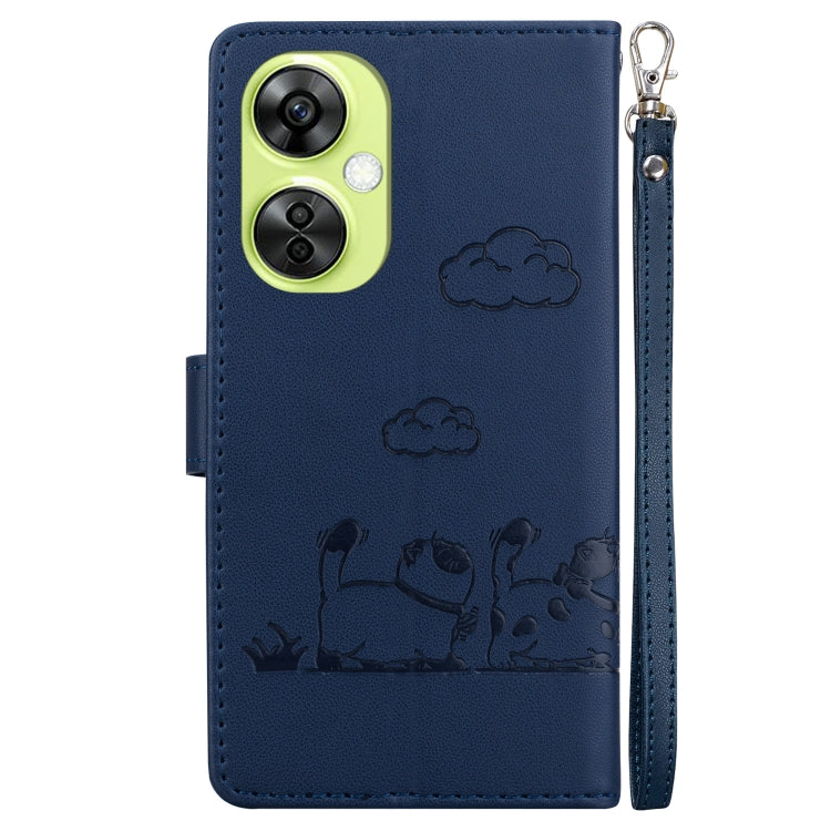 For OnePlus Nord CE 3 Lite Cute Cats RFID Leather Phone Case