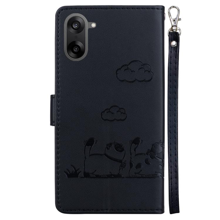 For OnePlus Ace 5 Racing / Nord CE5 Cute Cats RFID Leather Phone Case