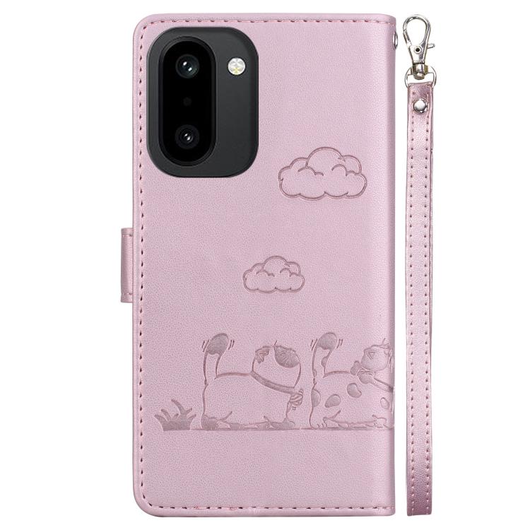 For OnePlus 15R / Ace 6 / Ace 6T Cute Cats RFID Leather Phone Case